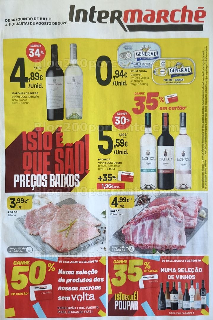Antevisão Folheto INTERMARCHÉ Contact Promoções de 30 julho a 5 agosto